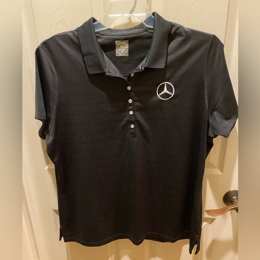 Callaway Ladies Polo Style Shirt With Mercedes Logo. Size XXL